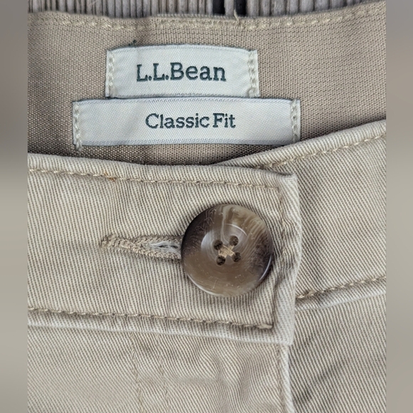 L.L.Bean Classic Fit Skirt Size 6 Stretch Khaki Colored - Picture 5 of 12